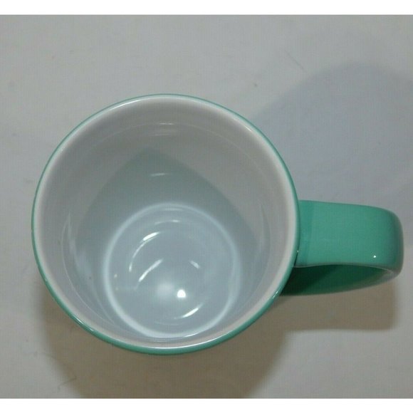 Davids Tea Teal Turquoise Gold Mosaic Design Nordic Tea Mug w Lid & steeper - Picture 6 of 8